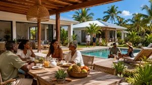 Location de villa grande capacité en Guadeloupe : partir à plusieurs sans renoncer à l’intimité